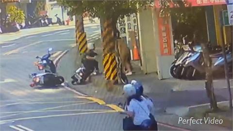 假配合攔查下秒蛇行逃逸　毒鴛鴦見警秒丟香菸盒