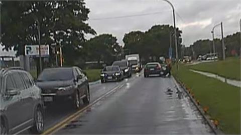 目睹堤外車禍　熱心騎士追駕駛　即時回頭不算肇逃