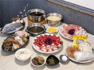 三重高CP值鍋物推薦！九品海陸鍋雙拼享受 菜盤自助吧免費取用