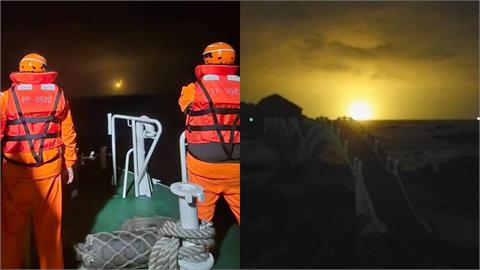 空軍不放棄搜救飛官辛柏毅！「三仙台鏡頭君」直擊海面照明彈夜空狂閃