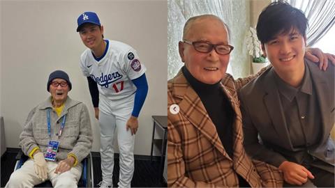 MLB／三月海外賽與嶋茂雄合照　「巨人傳奇」今病逝大谷翔平PO文發聲了