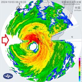 快新聞／「山陀兒」颱風襲台！　鄭明典揭雷達圖「這片」雨滴太密實