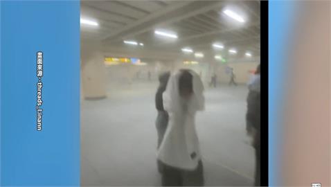 學生捷運站練舞竟遭人攻擊　男飆罵不雅字眼又噴滅火器