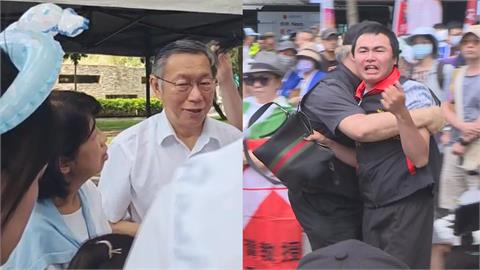 柯文哲「突遭吃屎哥砸蛋」　民眾黨怒提告嗆：鼠輩