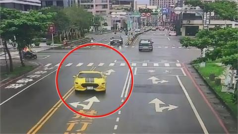 野馬超跑跨越雙黃線　逆向狂飆嚇壞用路人