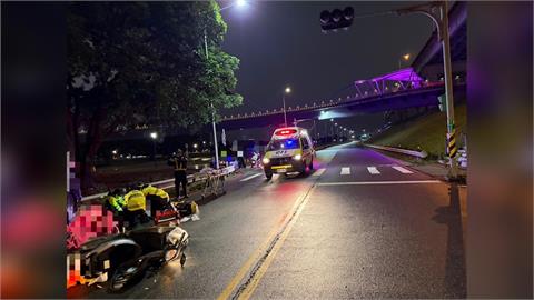 三重女騎士聖誕夜自撞護欄！乘客臉部重創OHCA　急救後仍宣告不治