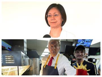 快新聞／才認「外送說」比喻不恰當　翁曉玲今再喊：川普最愛麥當勞