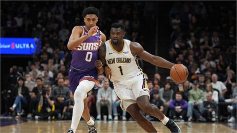 NBA(影)／過去被戲稱「胖虎」　鵜鶘狀元發威生涯首度大三元射下太陽