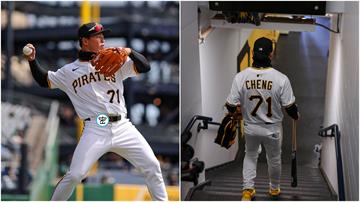 鄭宗哲大聯盟初登場先發上陣！安打再等等　皮帶貼台灣國旗好吸睛