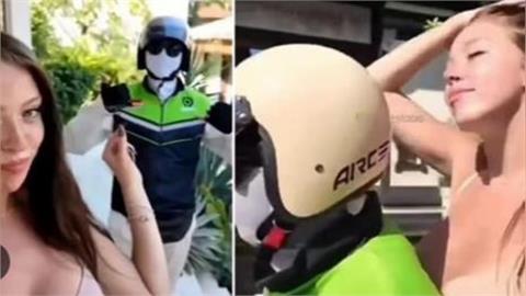 OF女模峇里島和「機車男子實況激戰」！影片曝光讓警方衝機場逮人