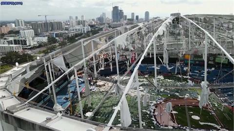 MLB(影)／光芒主場遭颶風摧毀　總教練談球場慘況及新球季挑戰