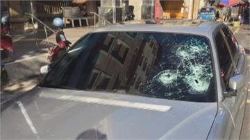 囂張！鹿港有砸車怪客  百萬名車玻璃被砸破五個洞