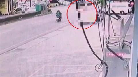 外送員送單不明原因突滑倒　遭水泥車輾斃死狀悽慘