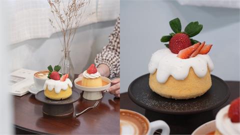 人氣咖啡廳冬季限定草莓系列戚風與布丁　來自日本草莓又大又甜