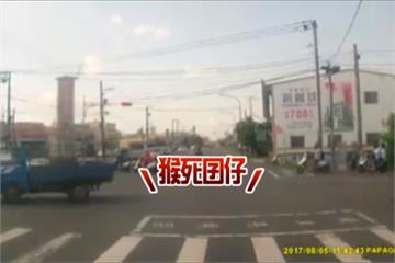 目睹少年闖紅燈 貨車司機超傳神配音「猴死囝仔」