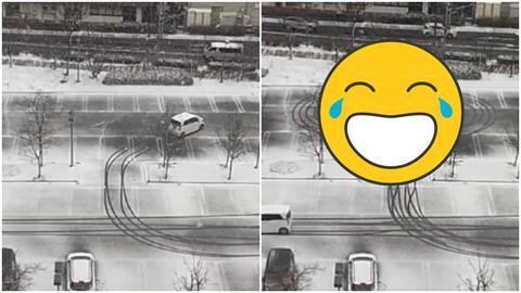 日本自衛隊秀實力！雪地內開車「一筆到底」畫出愛心　神級駕駛掀熱議