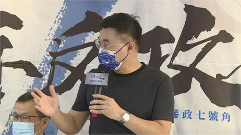 搶先朱立倫赴金門固票　江啟臣穿上海龍好運T恤