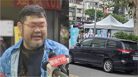 快新聞／標籤再+1！黃國昌造勢「僅300人」還違停　四叉貓揪「違停仔」專車停紅線