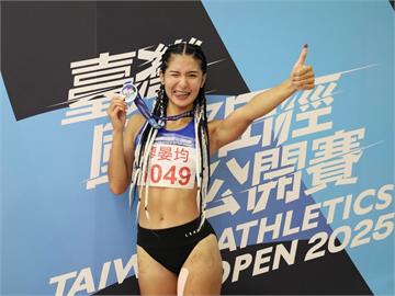 田徑(影)/辮髮仙女!旅美「風速甜心」廖晏均國邀100公尺破PB奪銀、網讚:超帥