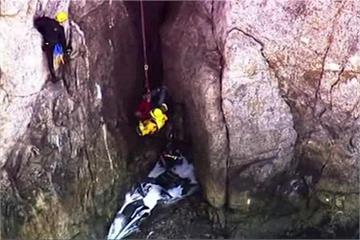 加洲休旅車墜落峽谷 驚險搶救過程全都錄