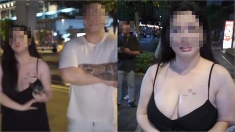 黑男配對尷尬…辣妹轉身見高壯男「臉秒垮」遭炎上！女方回嗆：智X台男根本看不上