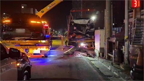 台中向上路"長下坡"闖紅燈 駕駛酒駕撞4車共6人送醫