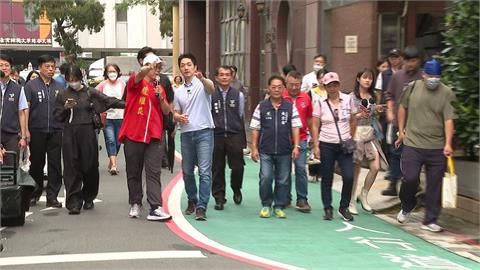 台北安心行! 蔣萬安視察師大商圈"行人友善"設置成果
