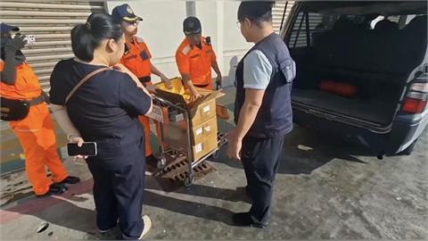 超愛喝⋯裝滿整推車！她扛15公升中國刺梨汁搭船抵基隆　海巡邊境攔查