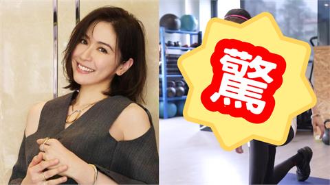 45歲蔡依珊健身「倒出流量密碼」！瀏海掀開冒「光滑巨蛋」網瘋看：好真實