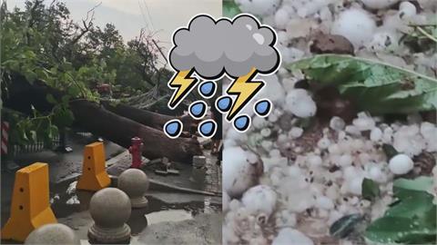 中國西安受極端氣候侵襲　「狂風暴雨又下冰雹」畫面曝