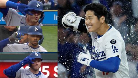 MLB(影)／「C」不起來了！大谷開季帶起道奇新慶祝手勢　但投手被打爆苦吞2敗
