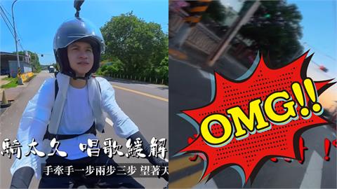 Andy環島「險暈倒翻車」驚悚畫面曝!含淚「脫口吐1句」網驚:在說家寧?