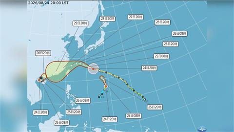 「沙德爾」轉強颱逼近！　週四、週五影響台灣最劇烈