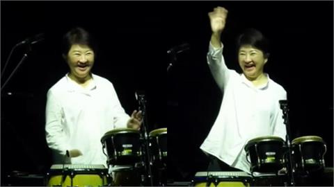 盧秀燕打鼓慘變「恐怖片迷因」！爵士音樂節明開幕「綠光鬼魅再現？」她諾1事