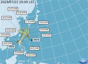 第8號颱風「竹節草」生成　預估行進路線出爐
