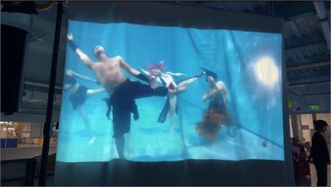 運動中心首創全台第一齣水舞音樂劇　「男人魚」成全場焦點