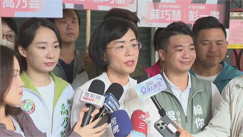 鄉親熱情喊「全家都挺妳」！蘇巧慧土城掃街人氣旺　攤商送包粽祝當選