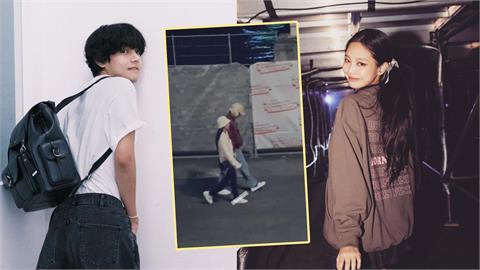 V、Jennie巴黎街頭「牽緊緊」全被錄　身後黑衣人身分被挖：露餡了