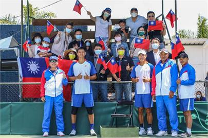 網球／台灣男網台維斯盃擊敗瓜地馬拉　保住世界二級資格