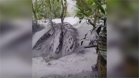 花蓮馬太鞍溪水漫過台9線  縱谷省道再度中斷