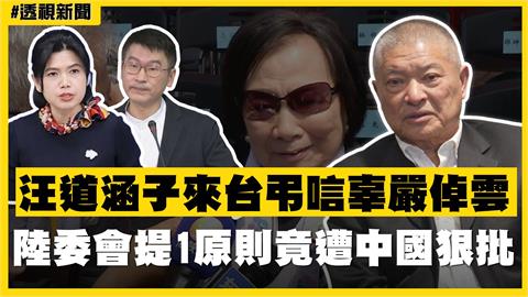 透視新聞／汪道涵子來台弔唁辜嚴倬雲　陸委會提1原則遭中國狠批