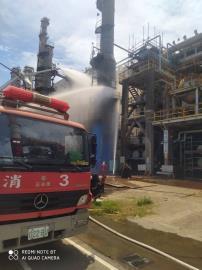 中油大林廠拆除管線　油氣引發火警致1人灼傷