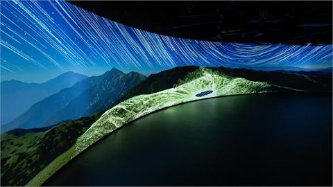 台灣美景搬進大阪世博　叁式點雲技術描繪玉山日出嘉明湖星空