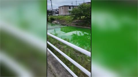 奈良河水變詭異螢光綠　化學物質「螢光素鈉」