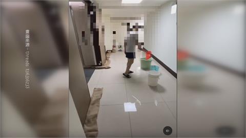 楊柳快閃高雄炸雨! 苓雅社宅淹水.楠梓店家冰箱吹翻