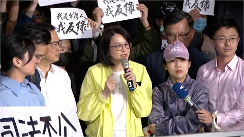 藍營青年罷團遭搜索6人列被告　王鴻薇等藍委北檢外聲援