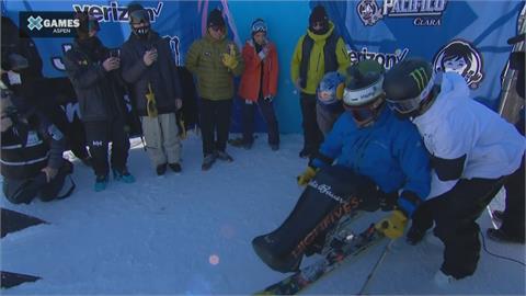 世界極限運動會首見！身障運動員挑戰滑雪大招