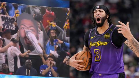 NBA(影)／干擾罰球奇葩招式！快艇螢幕放大絕　幫「一眉道人」戴維斯剃眉毛