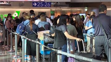 罷工延燒！長榮週五取消79航班 機場擠滿旅客