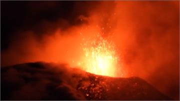 西西里島埃特納火山又噴發！夜空中場面壯觀